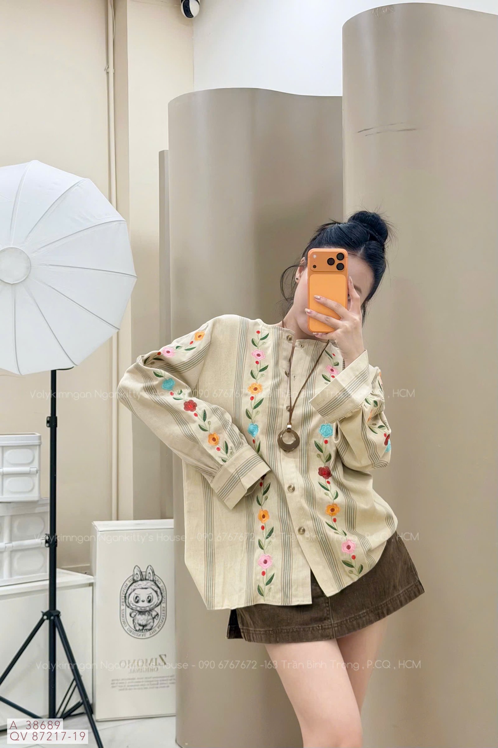 ÁO THÊU HOA LINEN - Hình ảnh 6