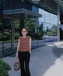ÁO CARDIGAN SN NÚT VÀNG