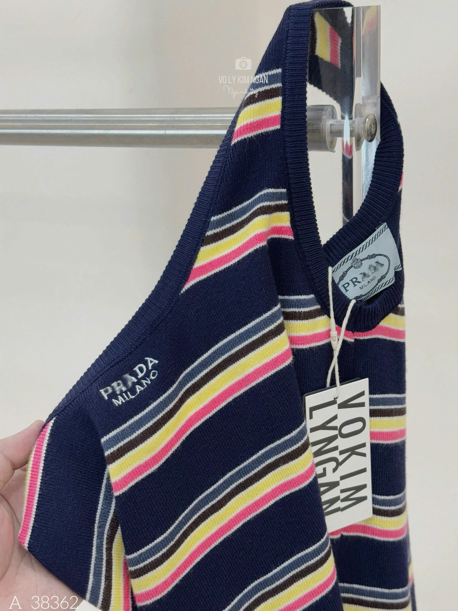 ÁO MONTEGI BA LỖ SỌC PRADA - Hình ảnh 8