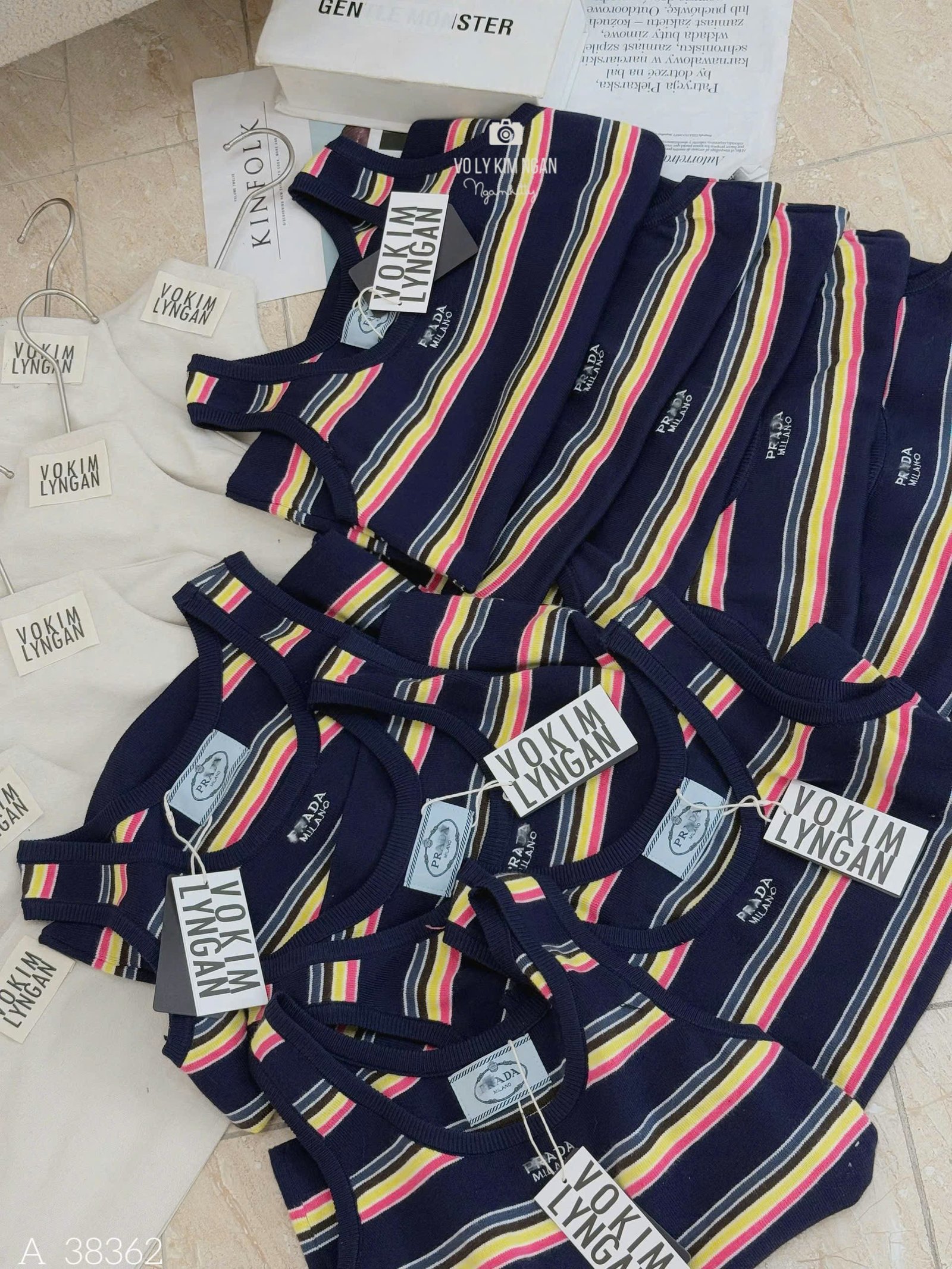 ÁO MONTEGI BA LỖ SỌC PRADA - Hình ảnh 7