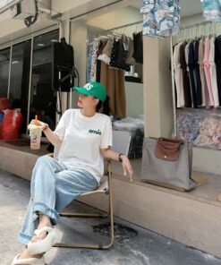 Alternative view of ÁO PHÔNG BASIC LOGO EMIS THÊU NGỰC