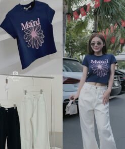 Alternative view of ÁO BABYTEE CROP HOA MARDI NEW