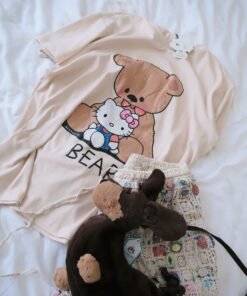 ÁO PHÔNG GẤU X HELLOKITTY