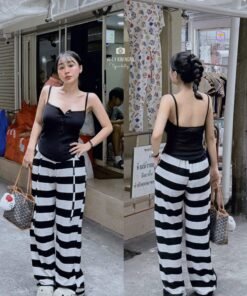 SET ÁO 2S QUẦN SUÔNG SỌC