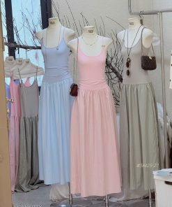 ĐẦM MAXI 2S PHỐI KAKI
