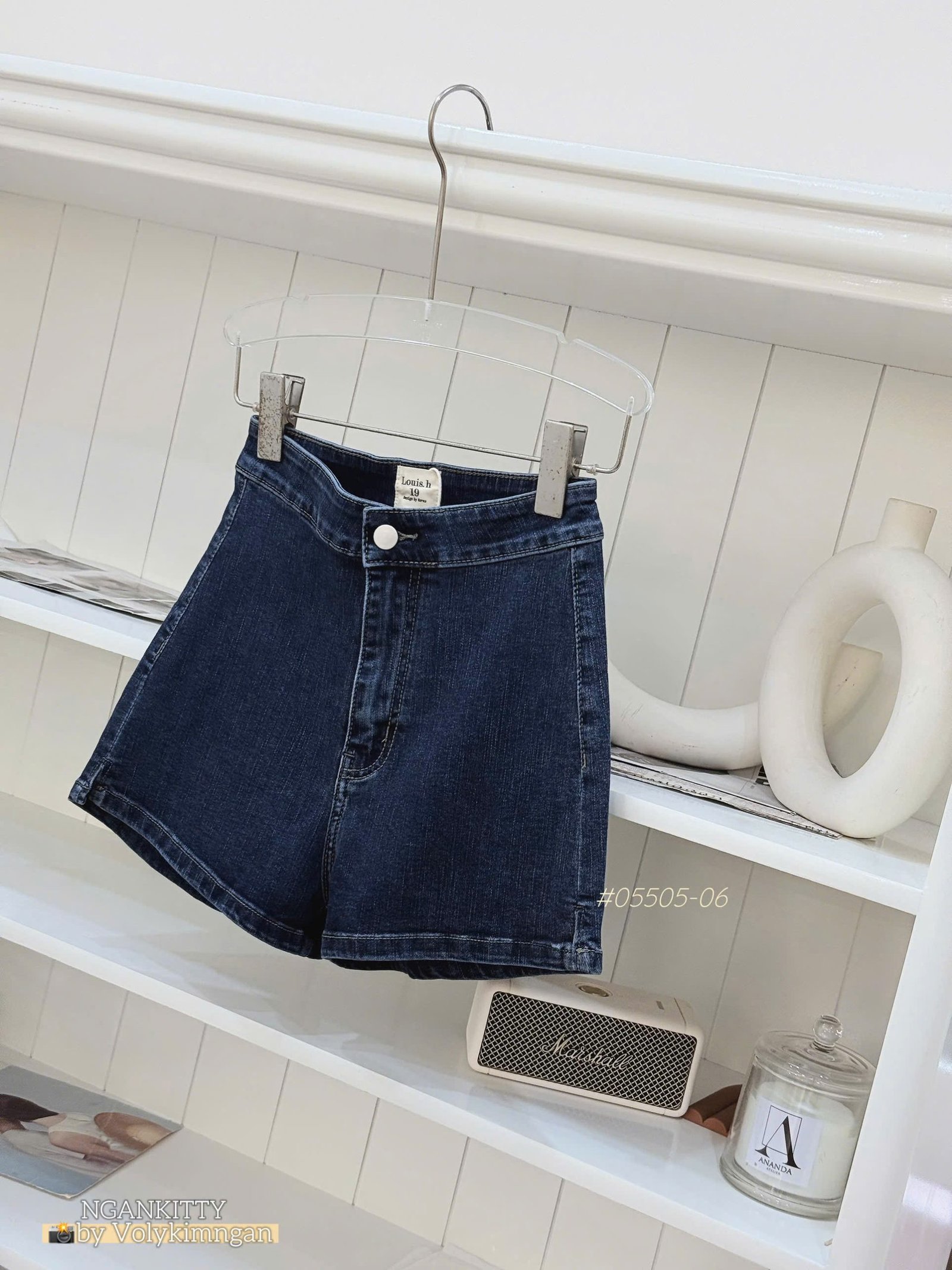 QUẦN SHORT JEAN LƯNG CAO LOUIS - Ảnh 2