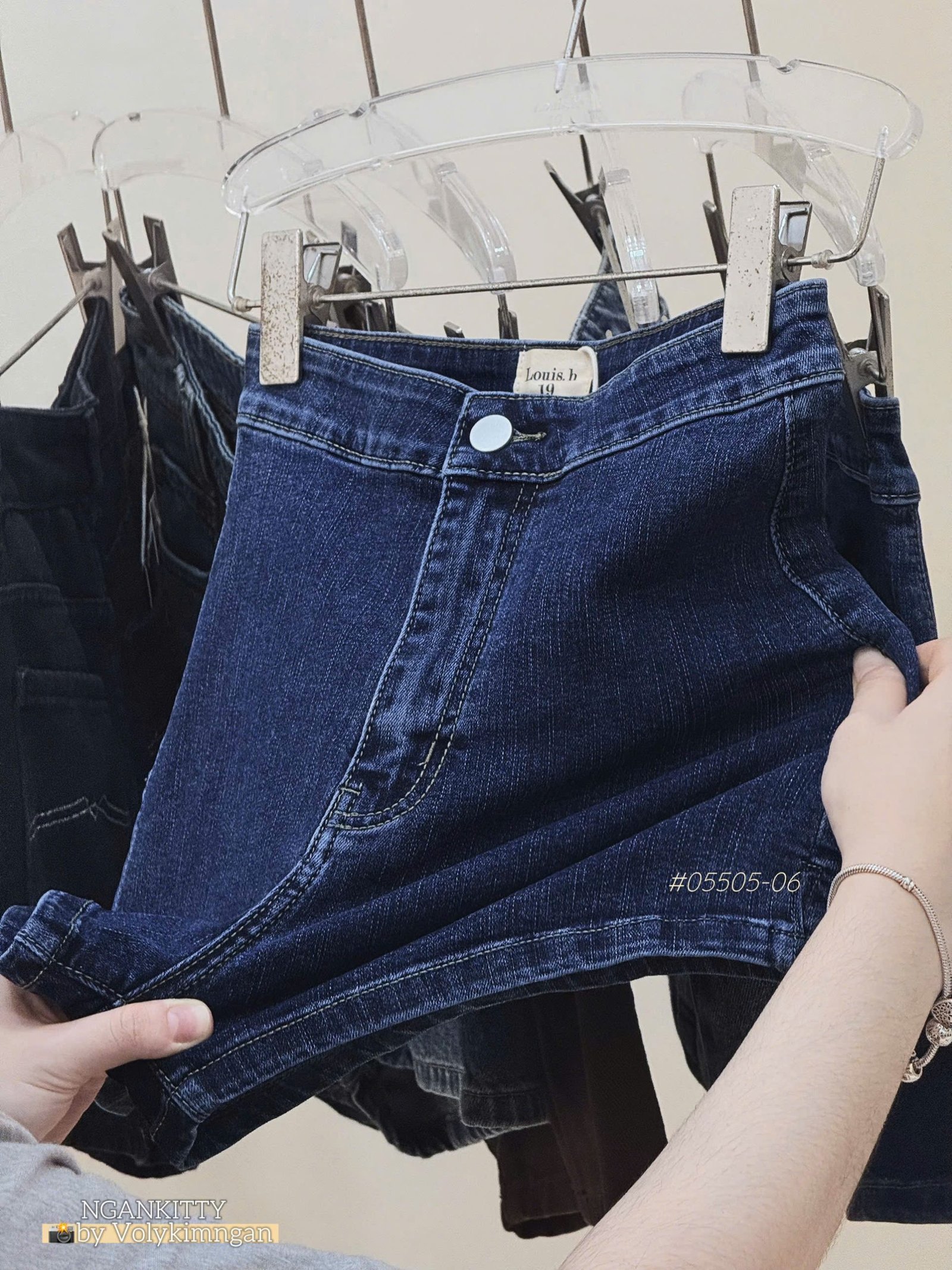 QUẦN SHORT JEAN LƯNG CAO LOUIS - Ảnh 4