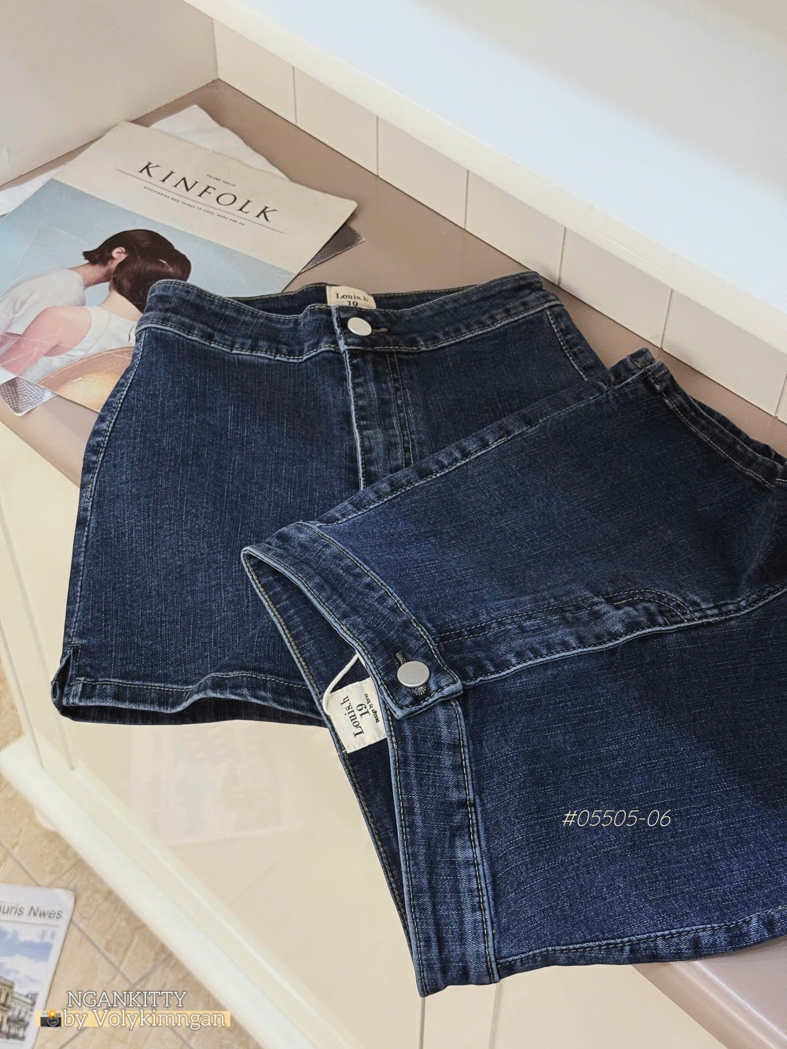 QUẦN SHORT JEAN LƯNG CAO LOUIS - Ảnh 6