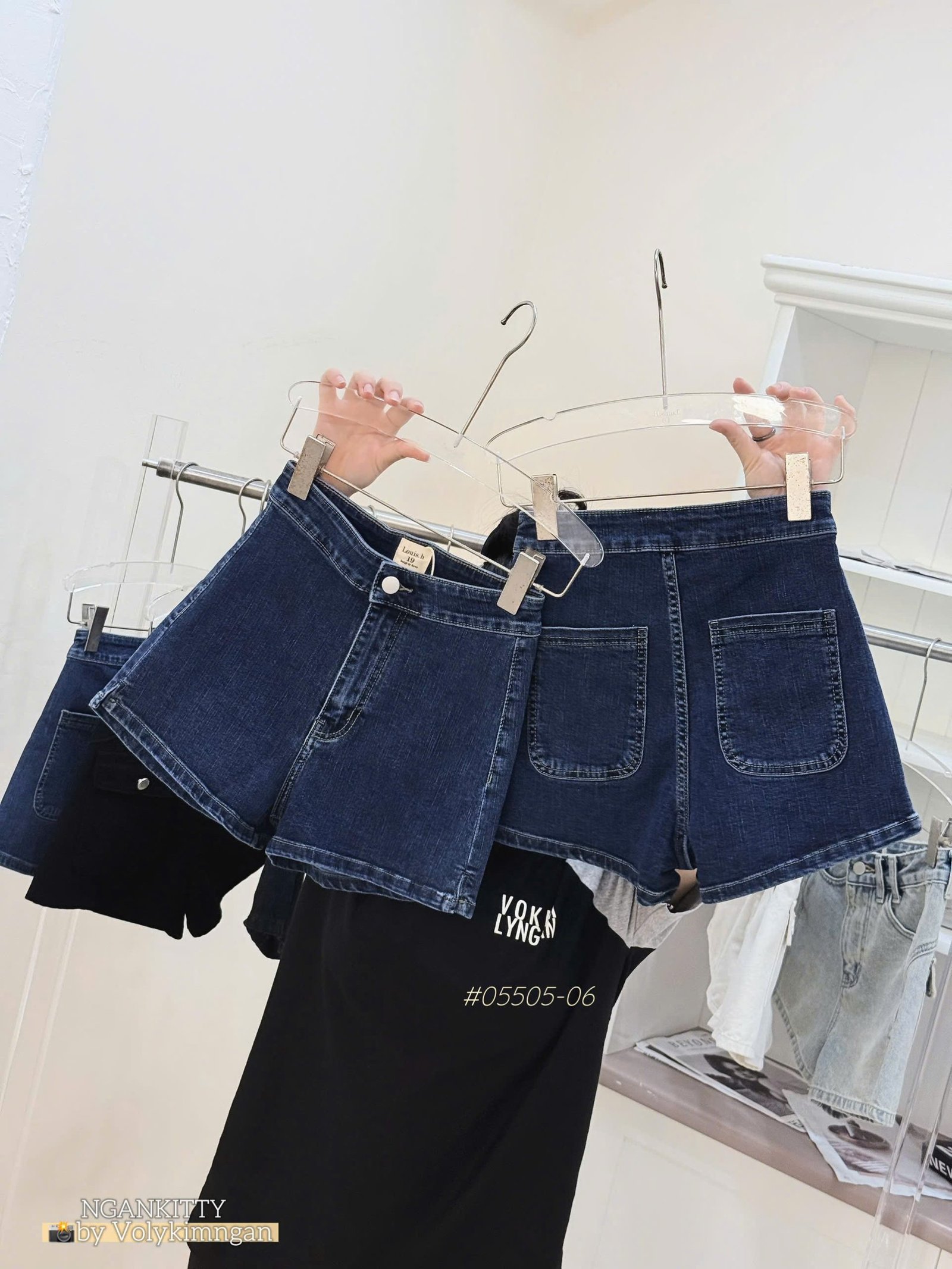 QUẦN SHORT JEAN LƯNG CAO LOUIS - Ảnh 9