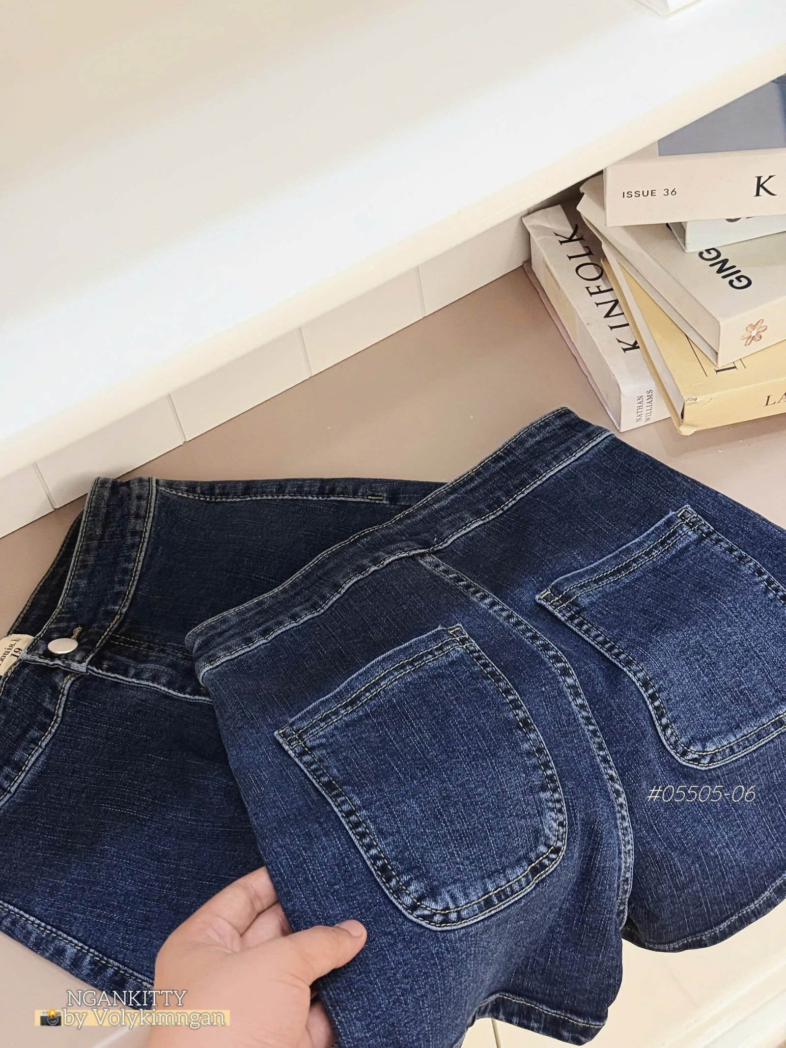 QUẦN SHORT JEAN LƯNG CAO LOUIS - Ảnh 3