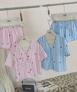 Alternative view of SET PIJAMA MICKEY SỌC CỔ V