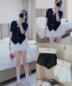 Alternative view of QUẦN SHORT REN BÍ