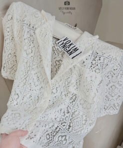 Alternative view of SET SƠMI REN CỔ VEST