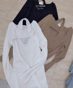 ÁO DỆT KIM CHÉO DÂY