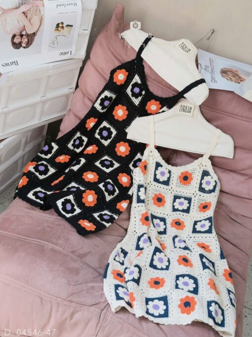 ĐẦM 2S LEN MÓC HOA