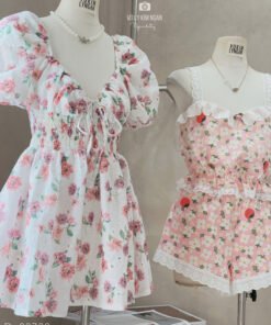 ĐẦM HOA TAY BỒNG XÒE