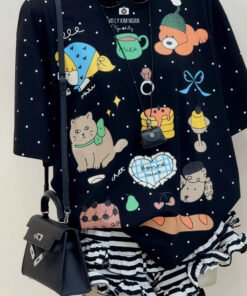 Alternative view of SET ÁO BI QUẦN SỌC TẦNG