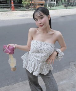 Alternative view of QUẦN JEAN SUÔNG SỌC WAX