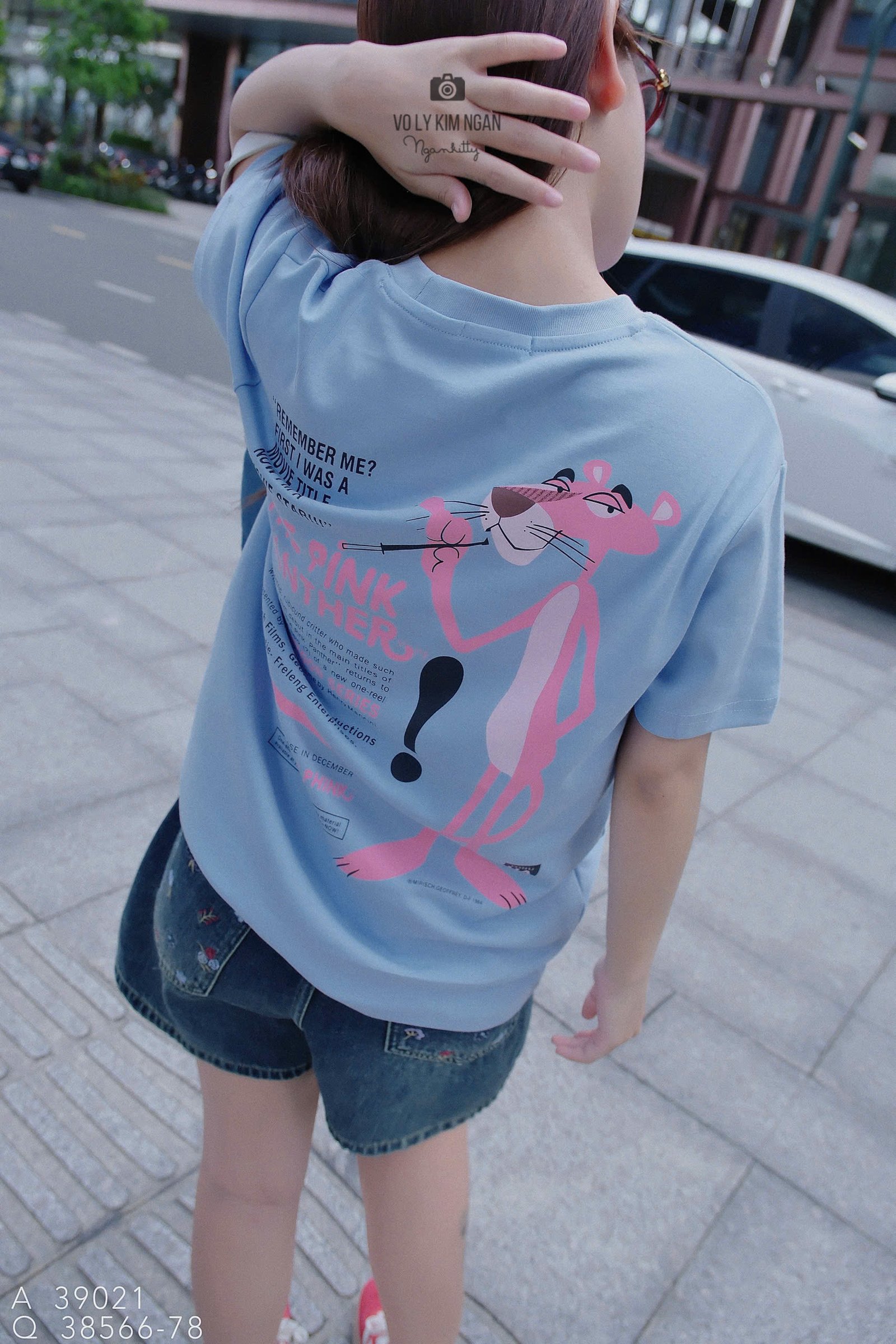 ÁO THE PINK PANTHER XANH BLUE - Hình ảnh 3