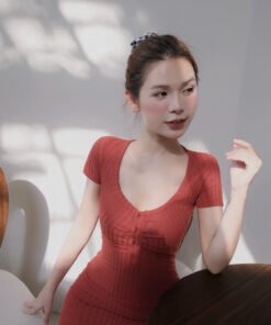 Alternative view of ĐẦM BODY CỔ U NÚT NGỰC