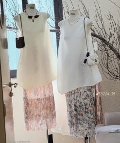 SET ÁO XẾP CHÂN VÁY HOA TUA RUA