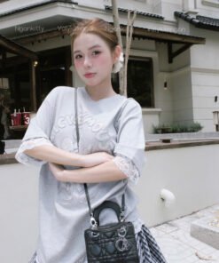 Alternative view of VÁY XÁM VIỀN REN CHUỘT KIM SA