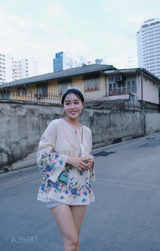 ÁO THỔ CẨM TD HOA THÊU