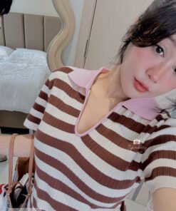 Alternative view of ÁO MONTEGI SỌC V CỔ POLO