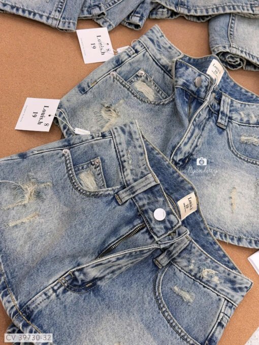 QUẦN SHORT VÁY JEAN WASH NEW