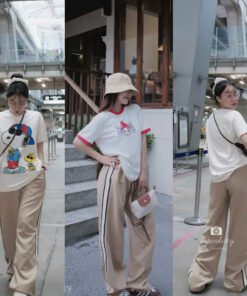QUẦN SUÔNG NUDE SỌC HÔNG