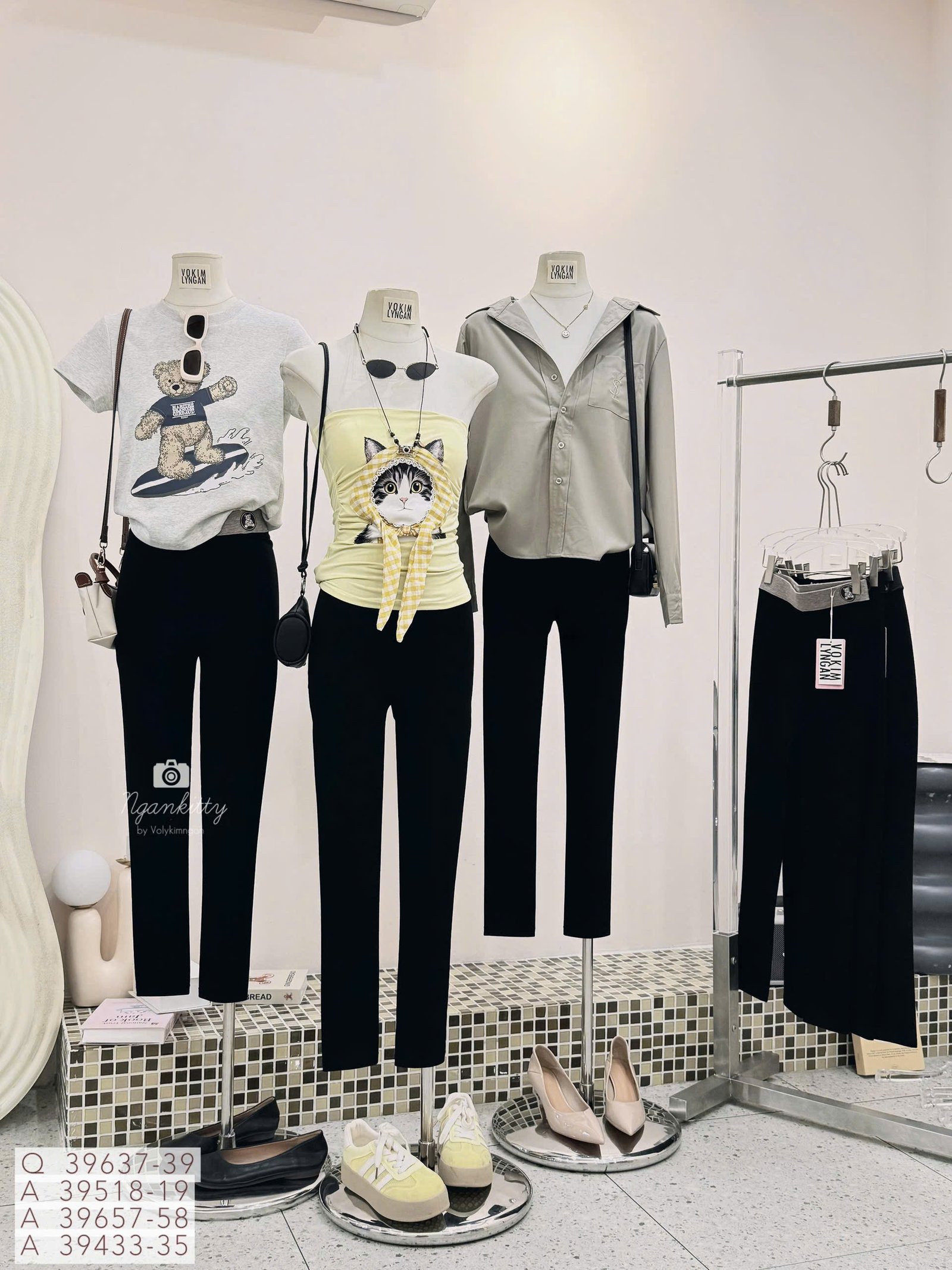 QUẦN LEGGING LOGO GẤU LƯNG MÀU - Hình ảnh 8