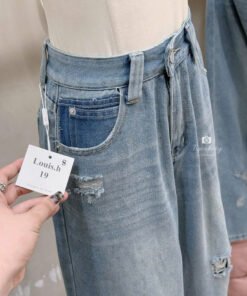 Alternative view of QUẦN JEAN SUÔNG RÁCH NGỐ 9 TẤC