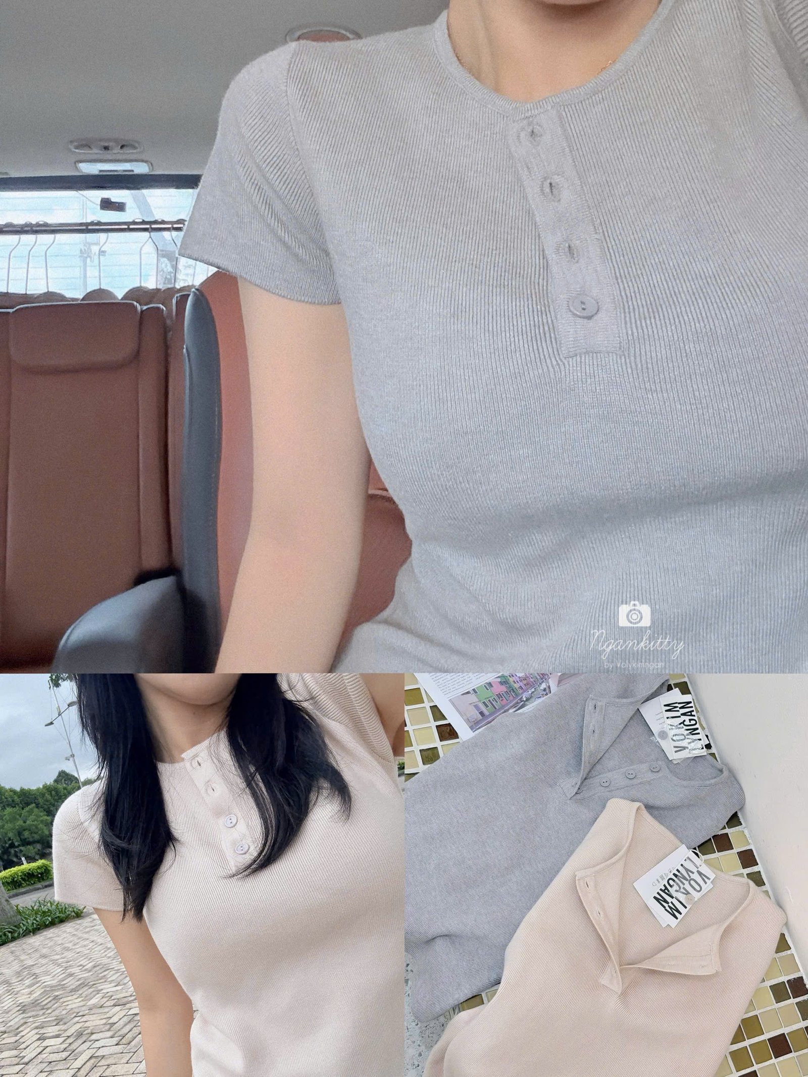 ÁO MONTERGI TAY CON HÀNG NÚT