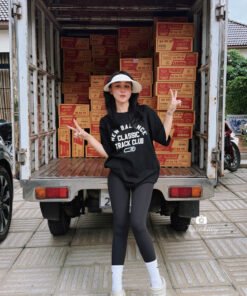 QUẦN LEGGING LƯNG CAO LOGO JOM