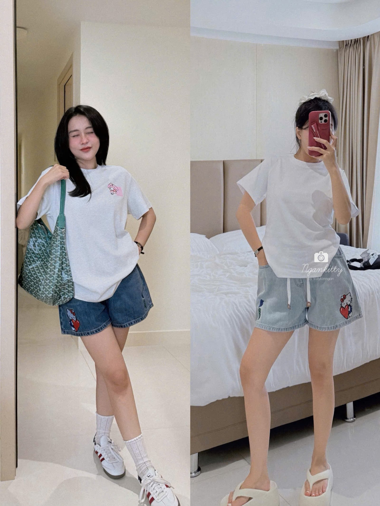 QUẦN SHORT HELLOKITTY LƯNG CHUN