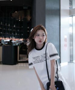 Alternative view of ÁO BASIC CELINE TAY SỌC