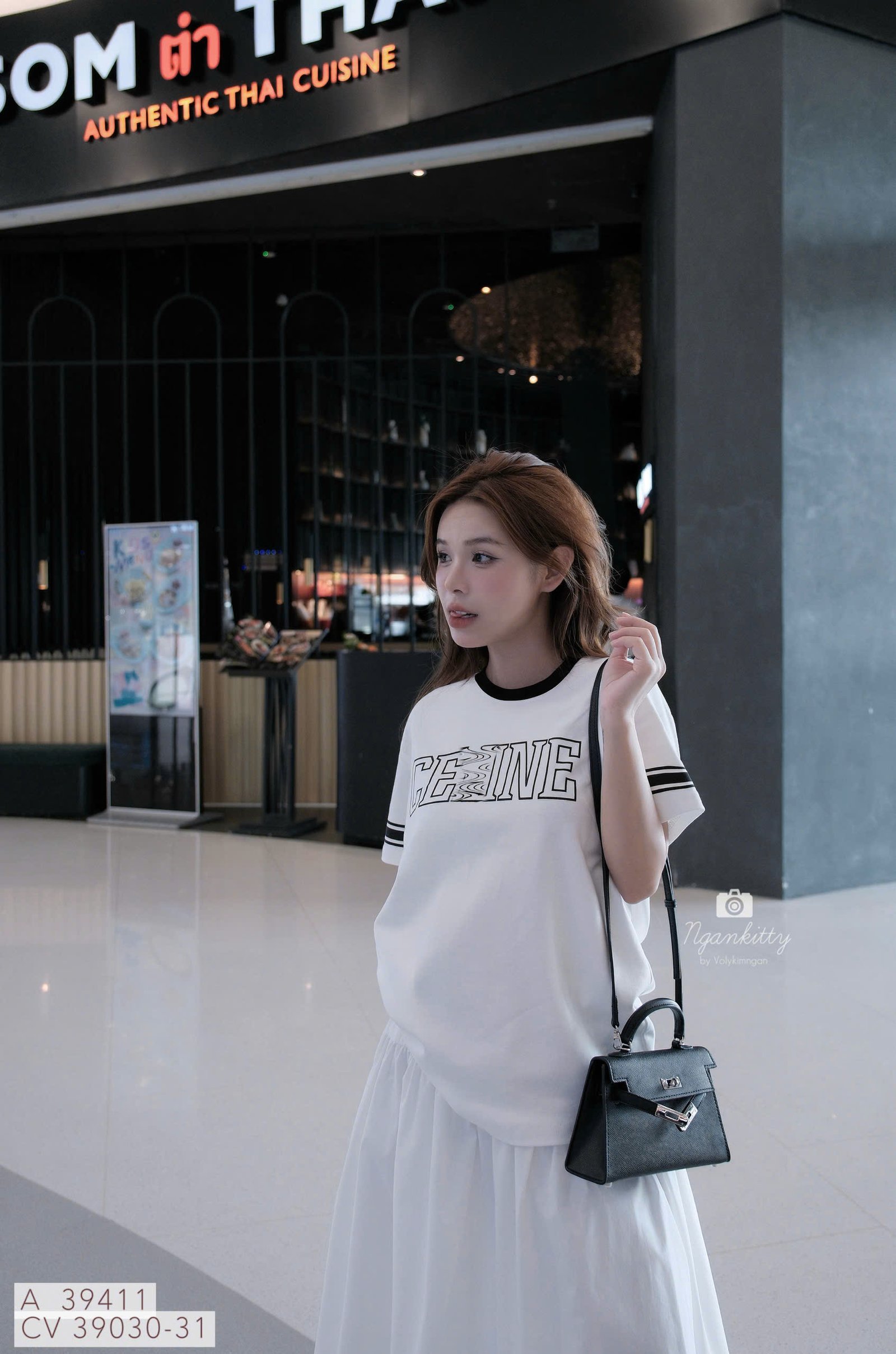 ÁO BASIC CELINE TAY SỌC - Hình ảnh 4