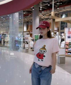 Alternative view of ÁO BASIC HỒNG CÔ GÁI THÊU