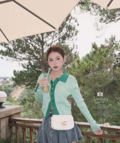 Alternative view of ÁO LỠ NÚT POLO LEN TD