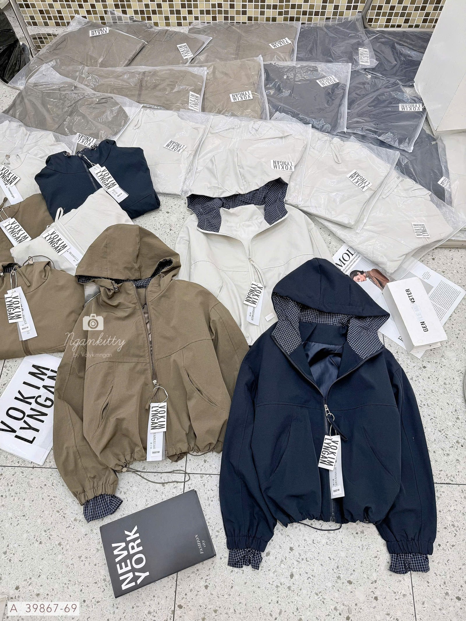 ÁO KHOÁC NÓN MIX CARO RÚT EO - Hình ảnh 16