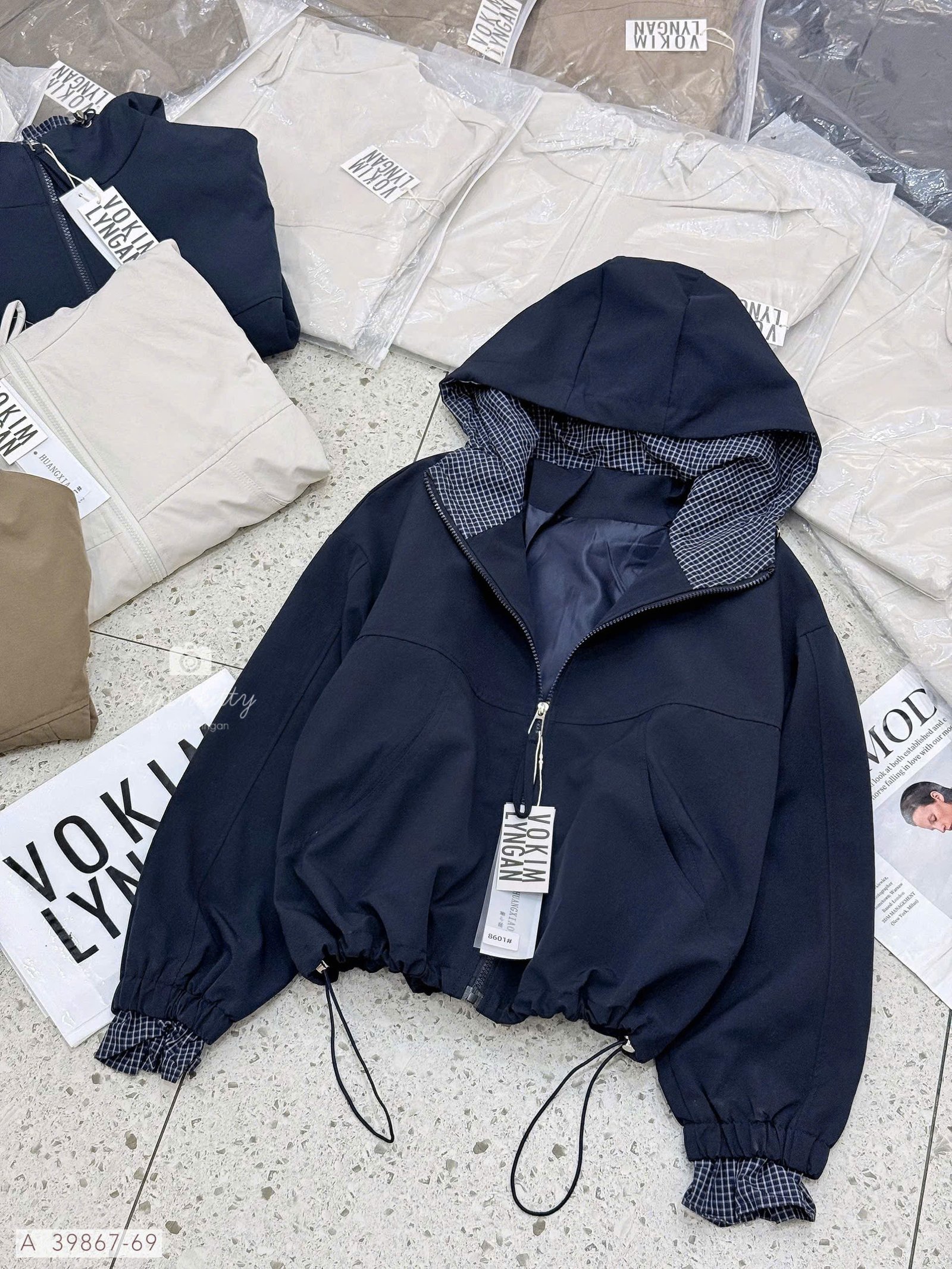 ÁO KHOÁC NÓN MIX CARO RÚT EO - Hình ảnh 19