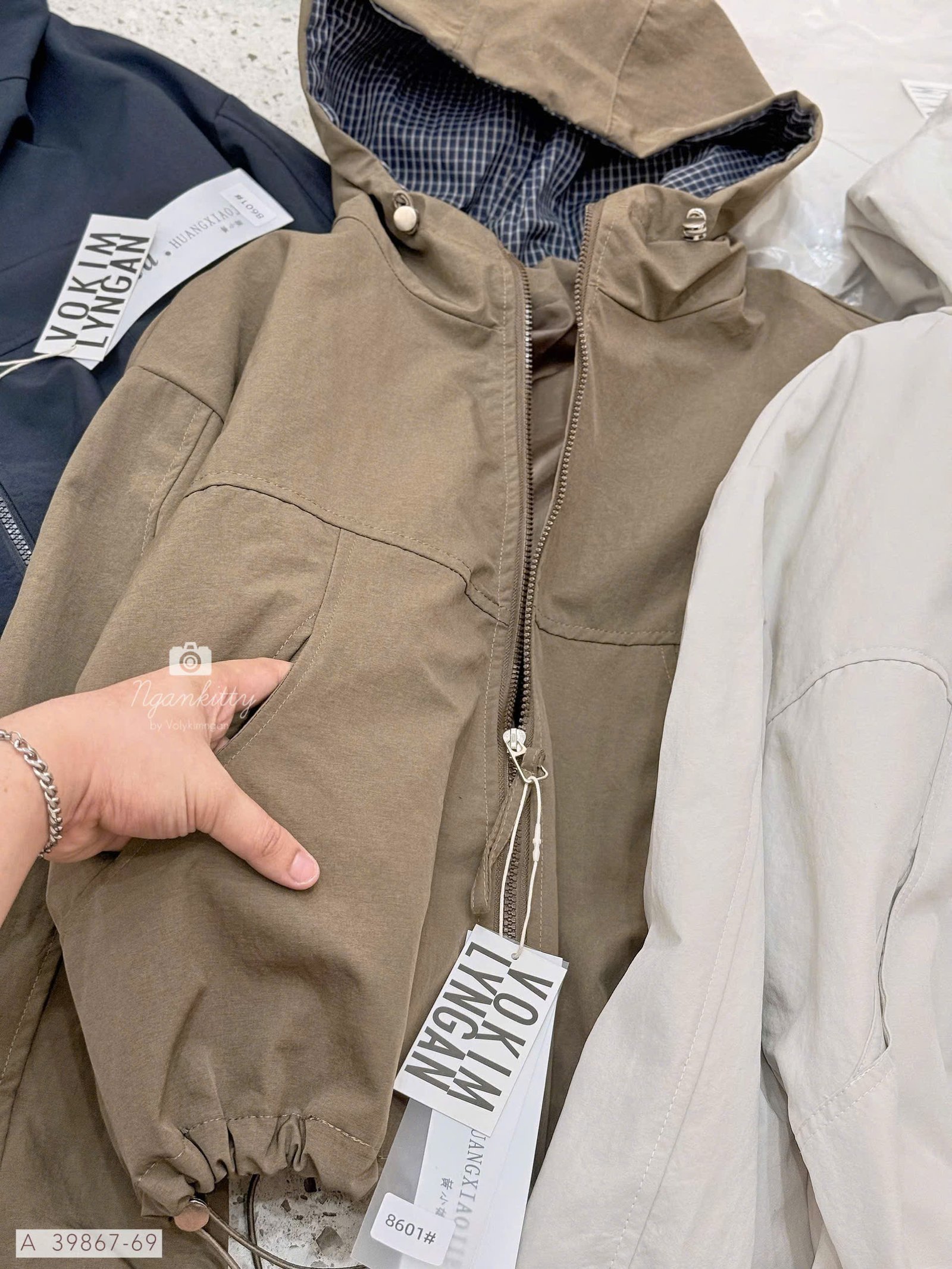 ÁO KHOÁC NÓN MIX CARO RÚT EO - Hình ảnh 14