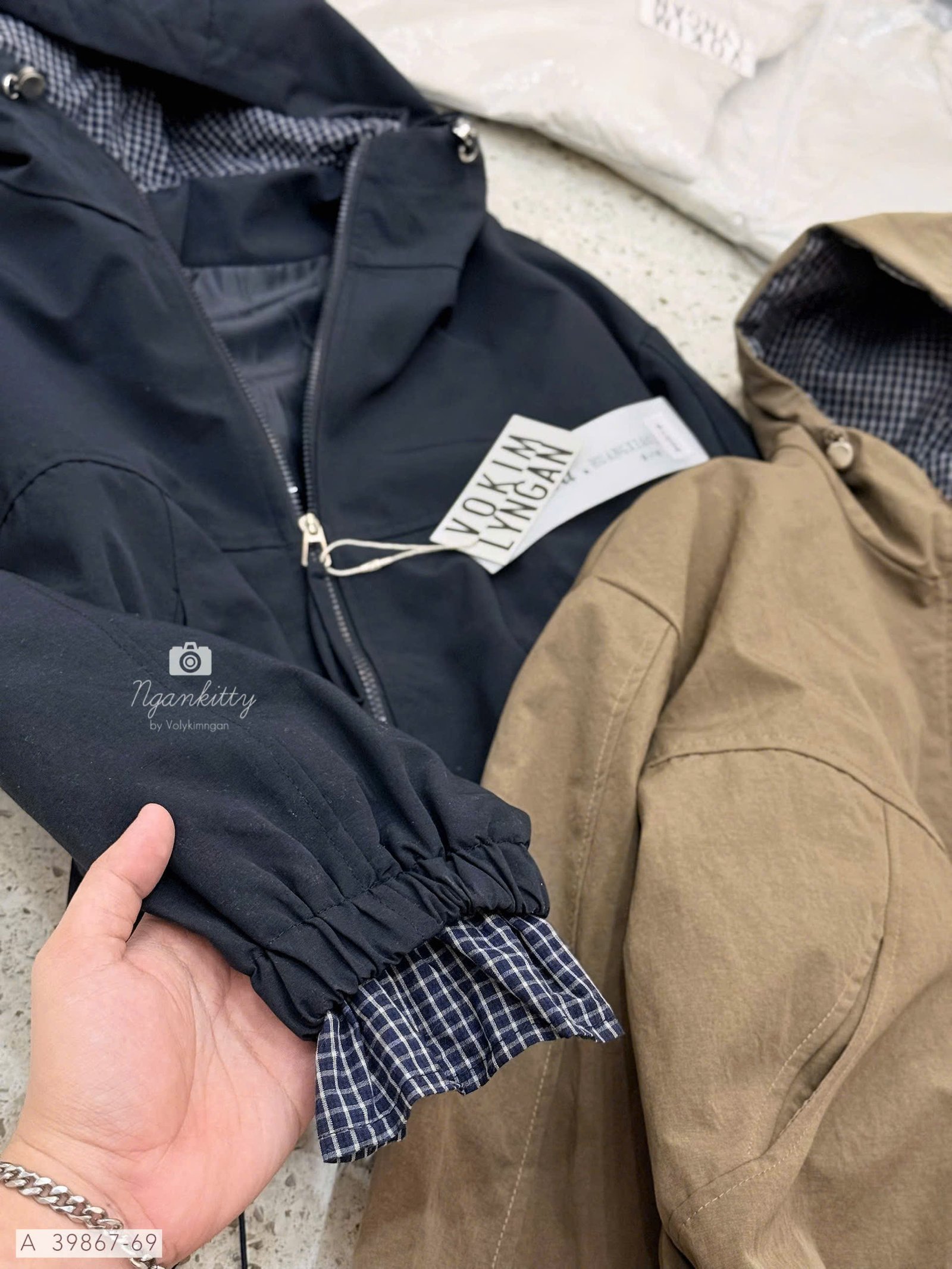 ÁO KHOÁC NÓN MIX CARO RÚT EO - Hình ảnh 18