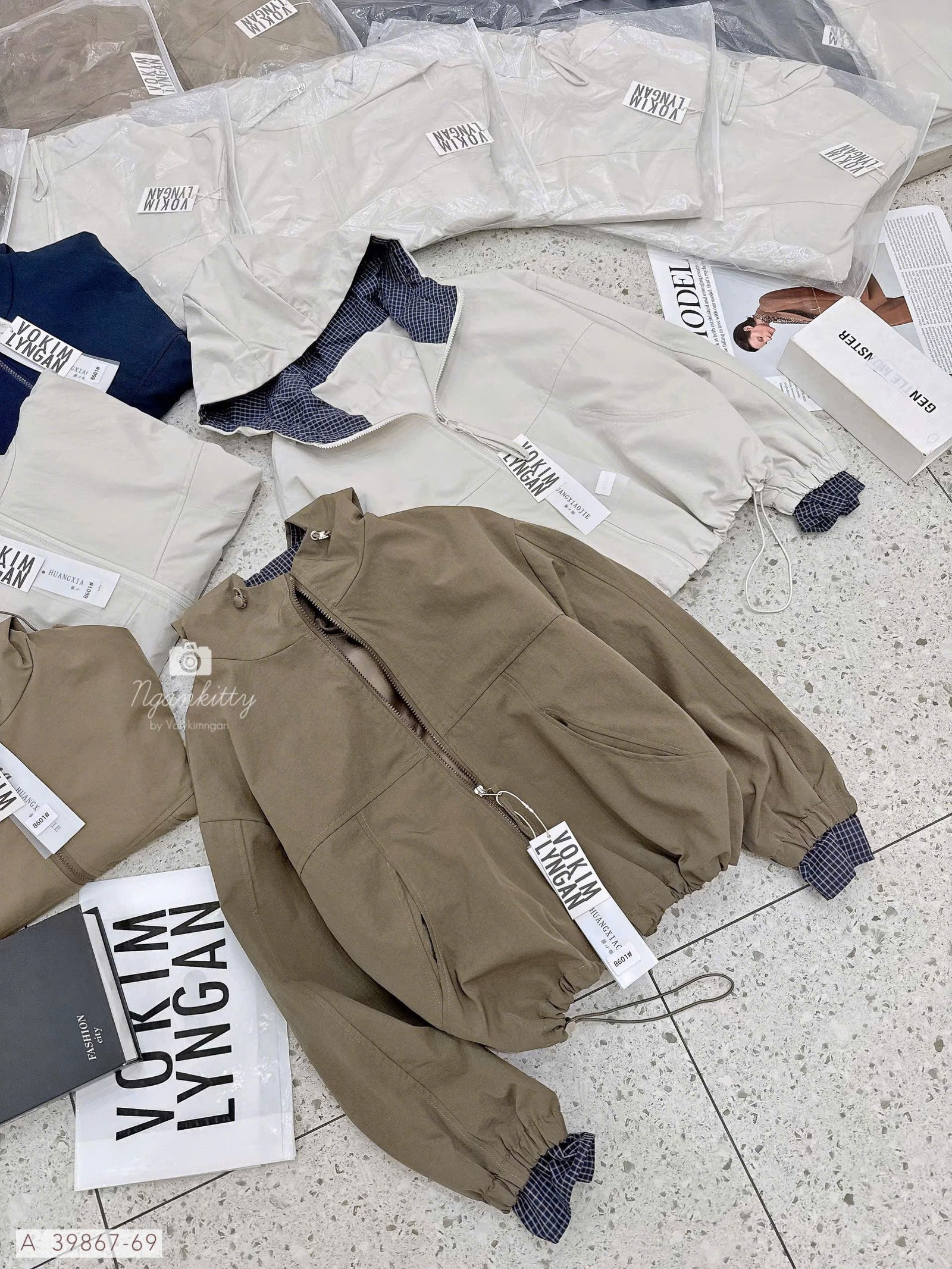 ÁO KHOÁC NÓN MIX CARO RÚT EO - Hình ảnh 23