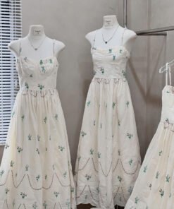 Alternative view of VÁY HOA THÊU HỌA TIẾT PB