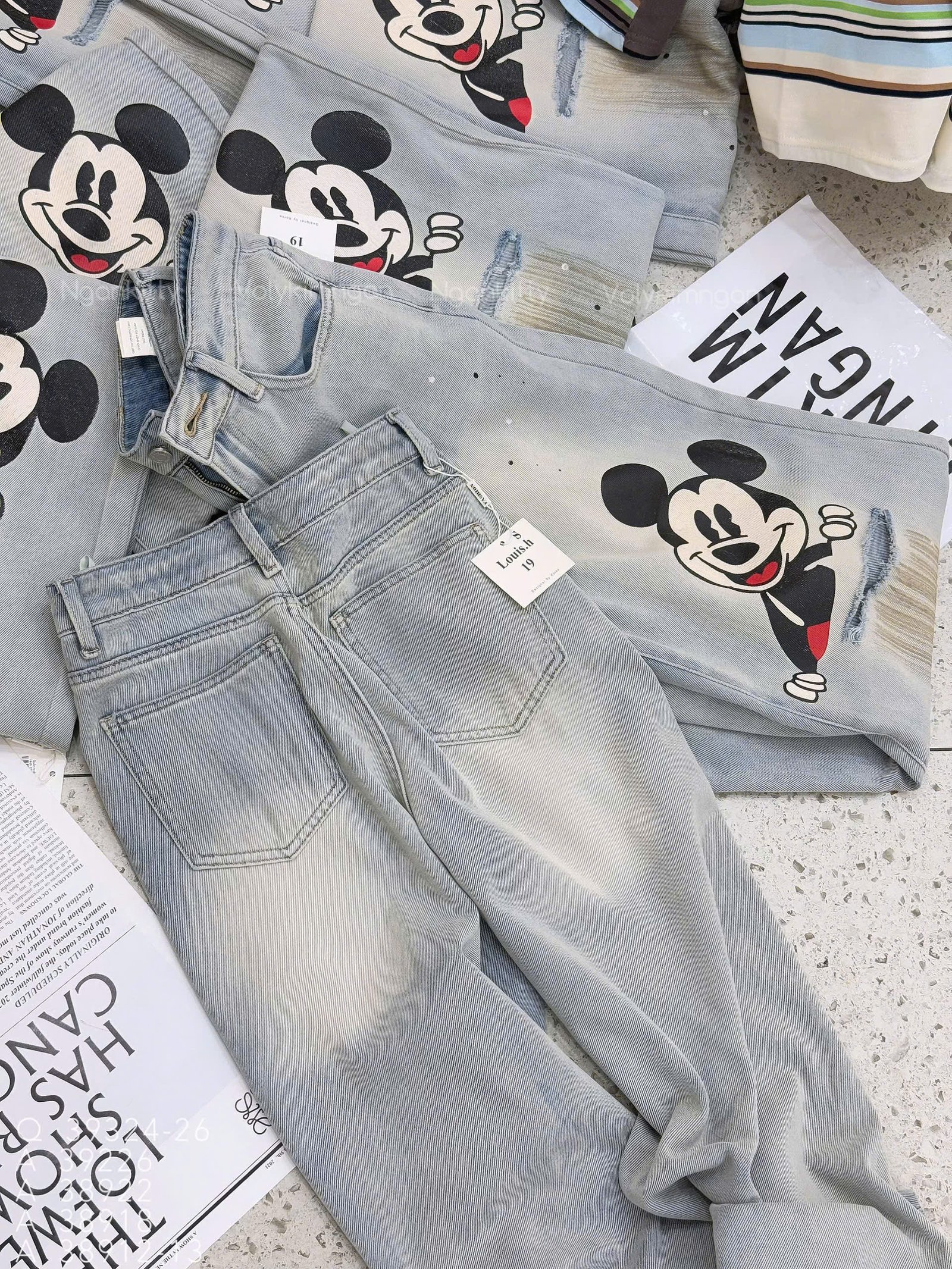 QUẦN SUÔNG BI MICKEY RÁCH - Hình ảnh 7