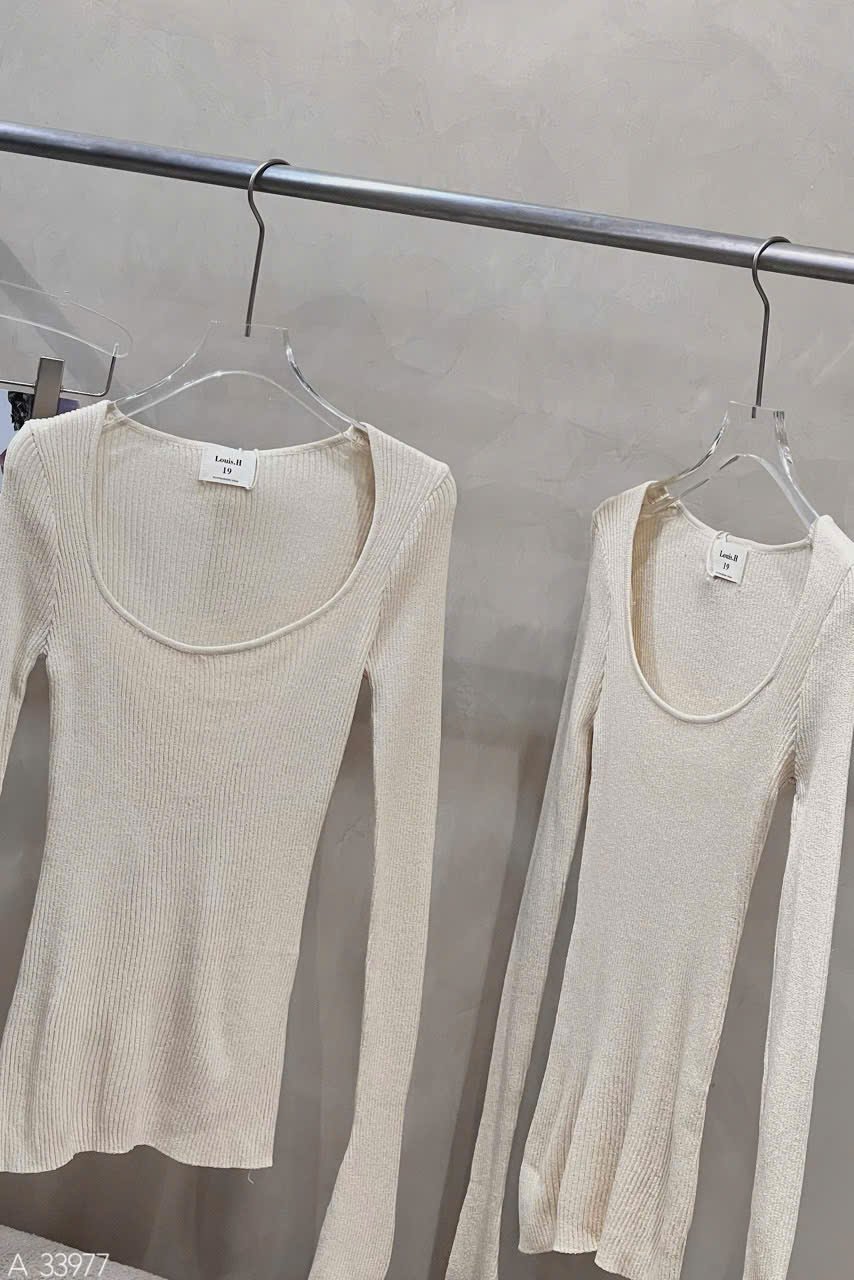 ÁO LEN GÂN CỔ VUÔNG MONTEGI LOUIS - Hình ảnh 8