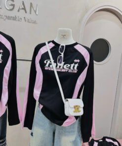 Alternative view of ÁO TD FALLETT PHỐI ĐEN HỒNG