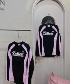 ÁO TD FALLETT PHỐI ĐEN HỒNG