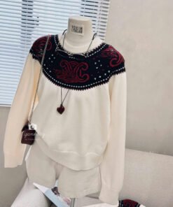 Alternative view of ÁO HOODIE KEM VIỀN CỔ CELINE